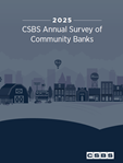 2025 CSBS Annual Survey of Community Banks Cover with town image